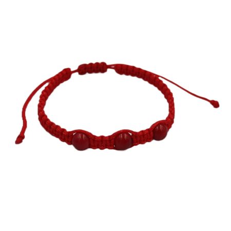 Bratara talisman bebelusi coral, reglabila, +0 luni, 12-15 cm