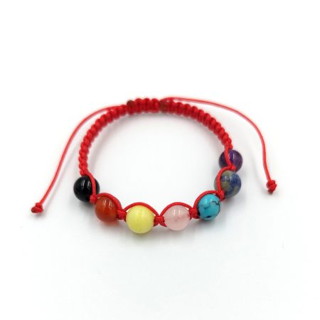 Bratara talisman bebelusi 7 chakre, reglabila, + 0 luni, 12-15 cm