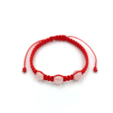 Bratara talisman bebelusi cuart roz, reglabila, +0 luni, 12-15 cm