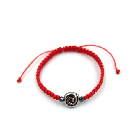 Brățară bebeluși Spirală, reglabilă, + 0 luni, 11 cm, roșu
